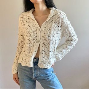 Zara Cream Knit Cardigan